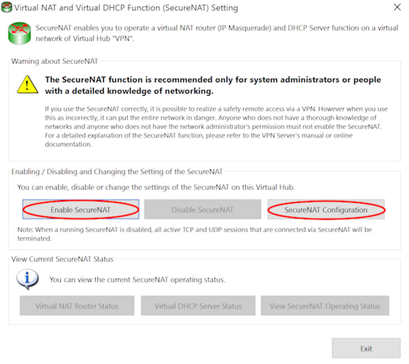 Virtual NAT & Virtual DHCP