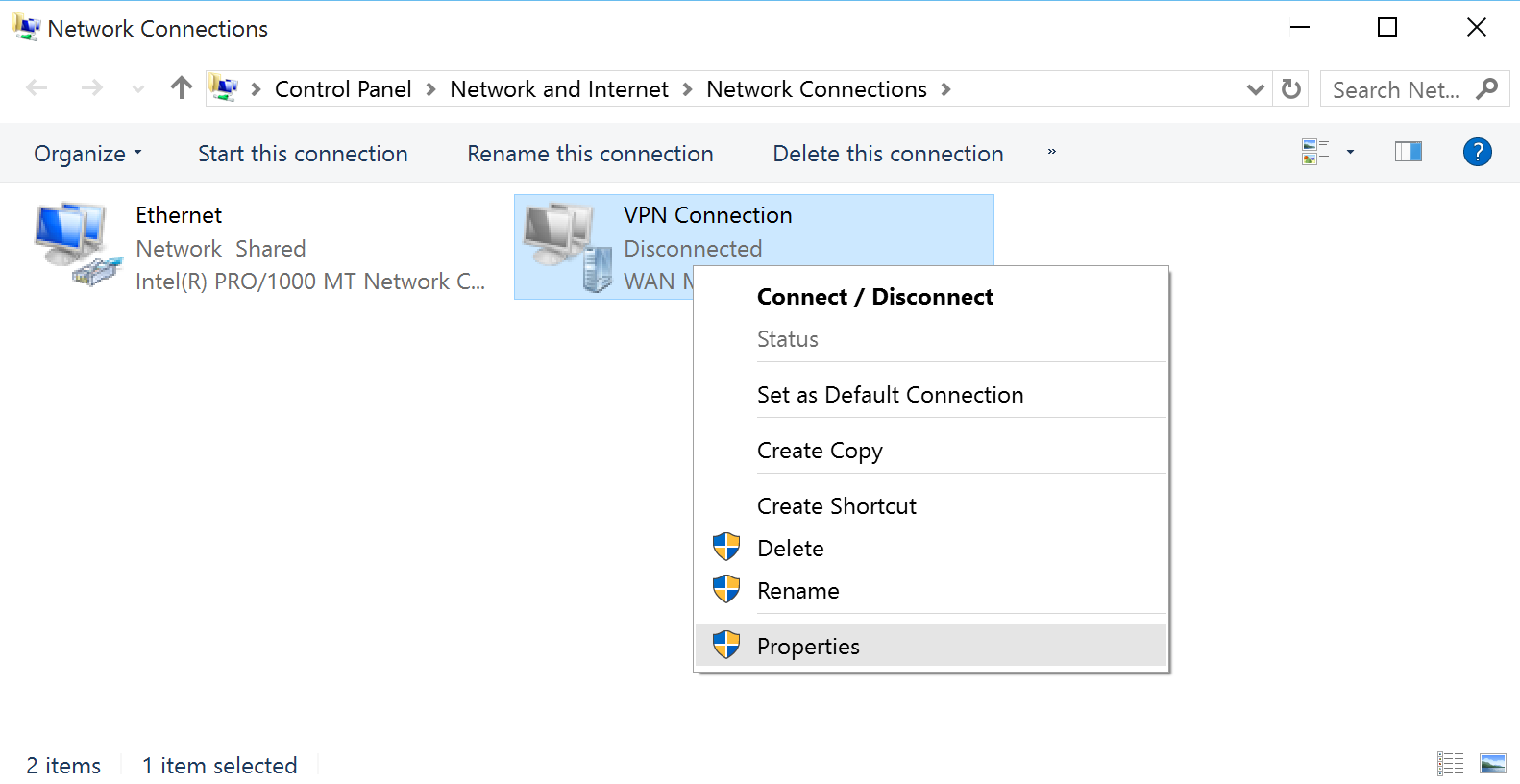 Network Connections